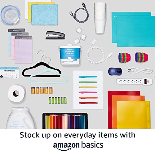 Amazon Basics 4-Shelf Adjustable Heavy Duty Steel Wire Rack Storage Shelving Organizer for Kitchen, Garage, 36" L x 14" W x 54" H, Black