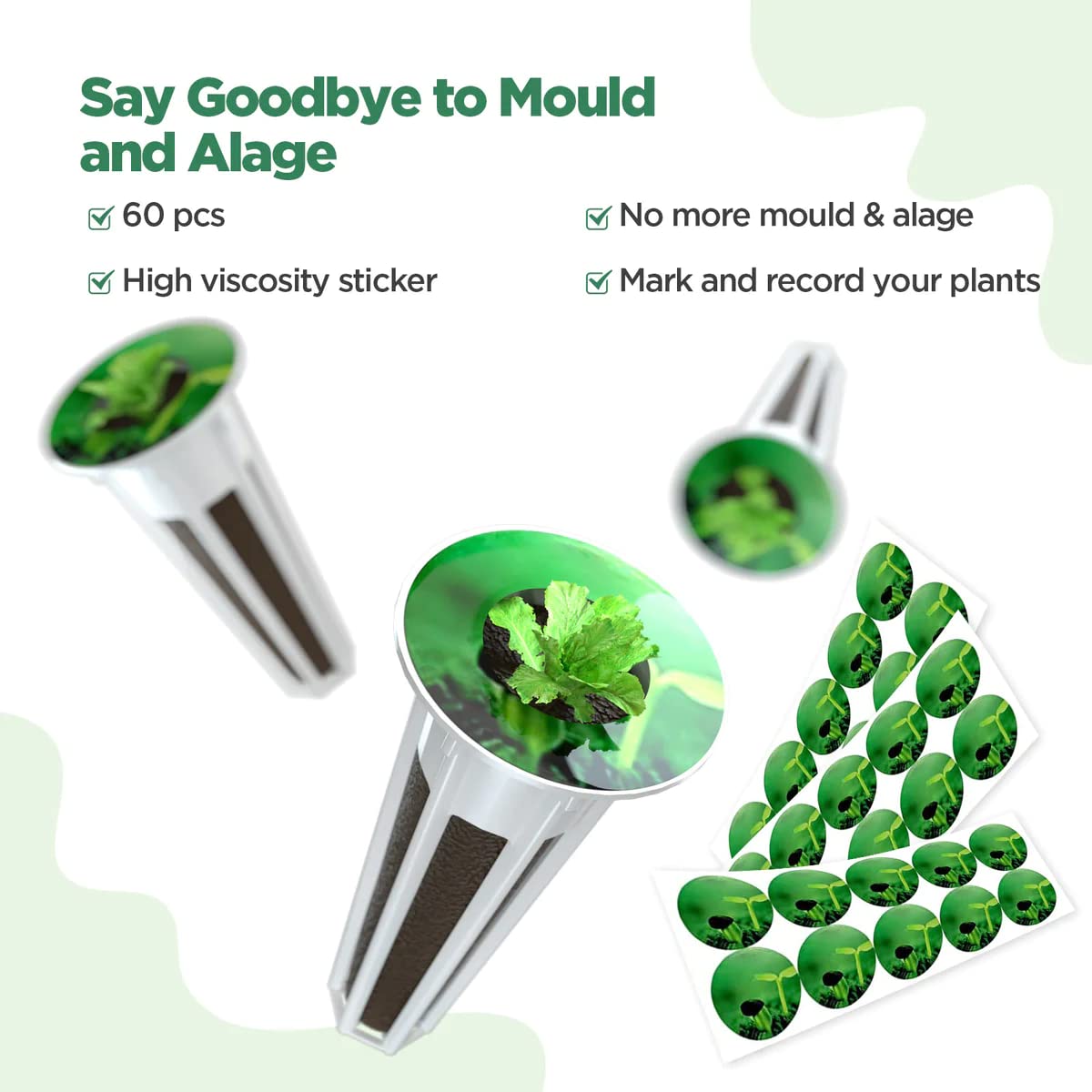 LetPot 172 Pcs Seed Pod Kits, Hydroponics Growing Sponges