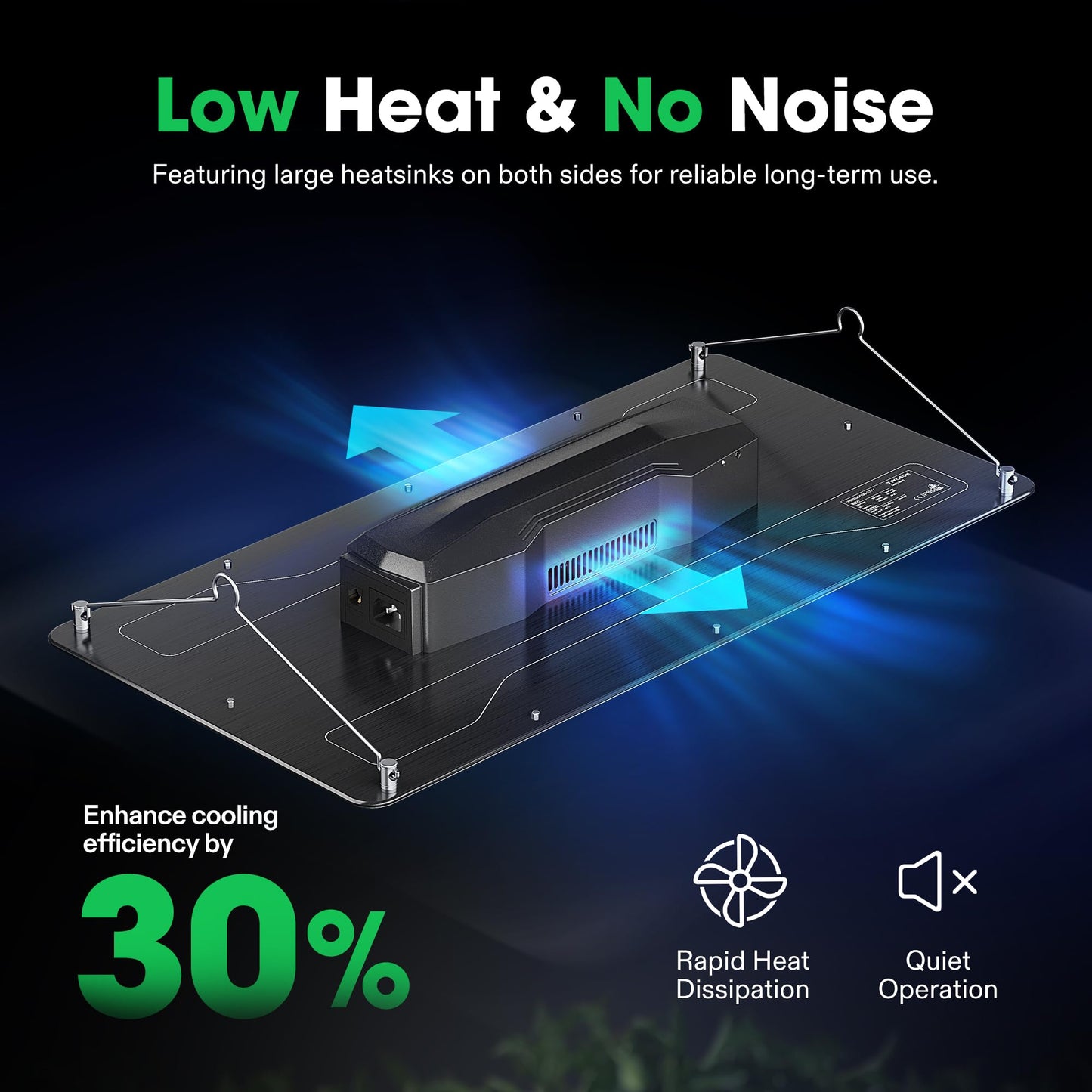 VIVOSUN VS2000 LED Grow Light with Samsung LM301 Diodes & Brand Driver Dimmable Lights Sunlike Full Spectrum Plant Grow Lamps for 4x2/3x3 Grow Tent