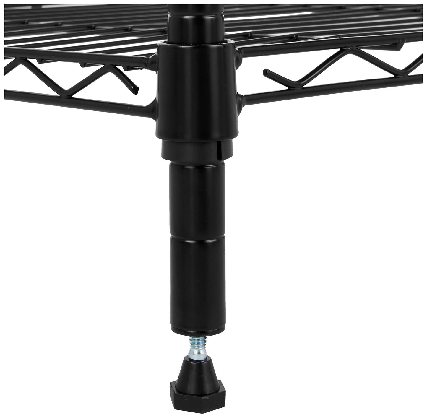 Amazon Basics 4-Shelf Adjustable Heavy Duty Steel Wire Rack Storage Shelving Organizer for Kitchen, Garage, 36" L x 14" W x 54" H, Black