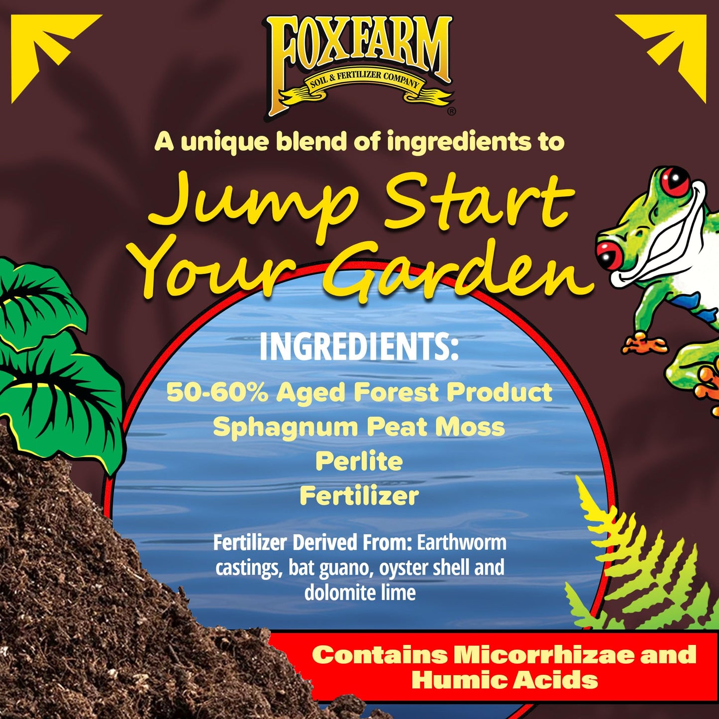 FoxFarm Happy Frog Potting Soil, 2cu ft (Pack of 6) - for Indoor/Outdoor Container Plants