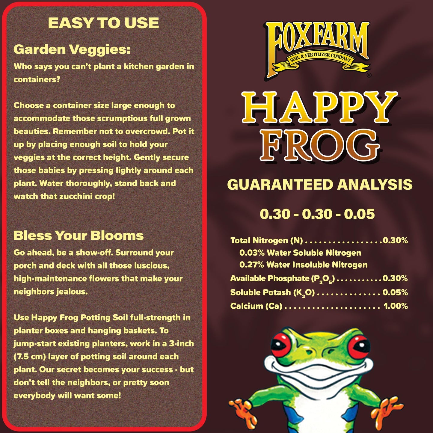FoxFarm Happy Frog Potting Soil, 2cu ft (Pack of 6) - for Indoor/Outdoor Container Plants