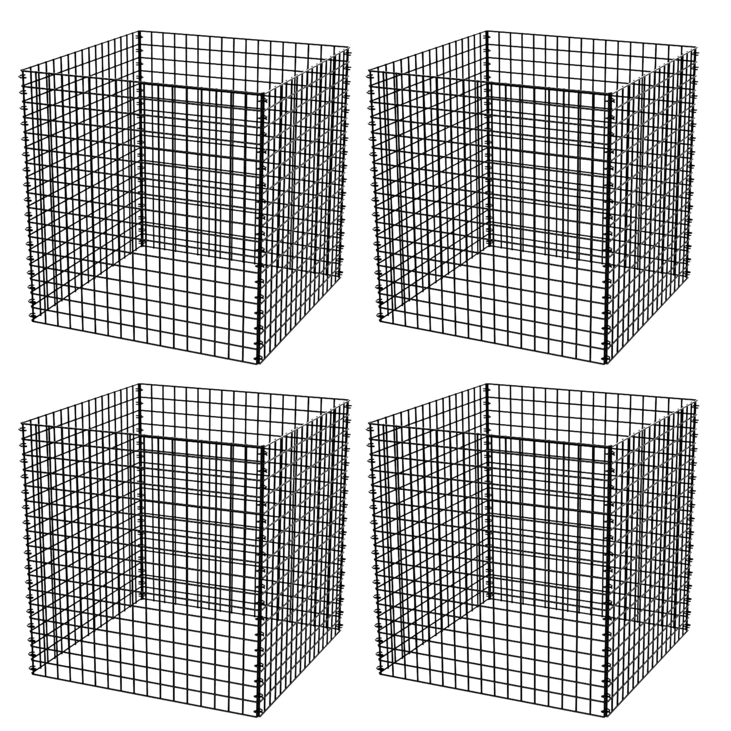 PREMILITY (4 Packs) Wire Plant Protector, 14.8" L x 14.8" W x 15.7" H Plant Protectors from Animals