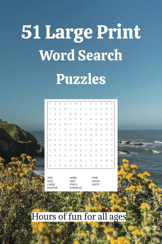 51 Large Print Word Search Puzzles: Hours of Fun for All Ages