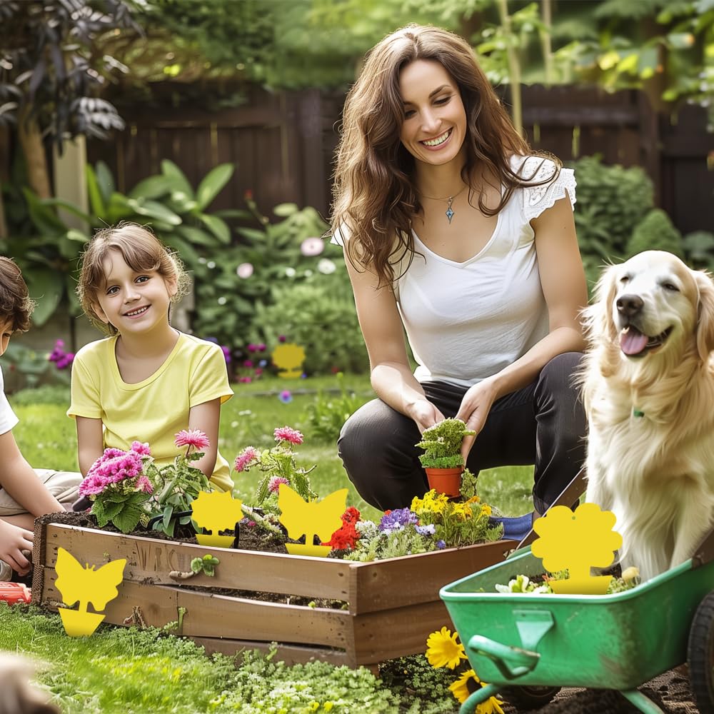 36 Pcs Classic Sticky Traps for Fungus Gnat (Plants), Fruit Fly, Whitefly, and Fly, Yellow Sticky Insect Catcher Traps for Indoor/Outdoor