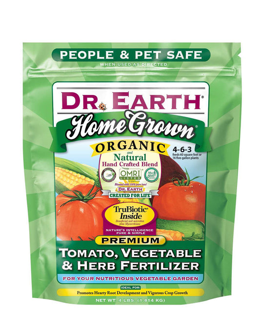Dr. Earth Home Grown Tomato, Vegetable & Herb Fertilizer, 4lb