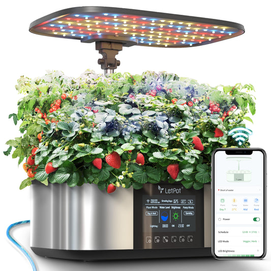 LetPot LPH-Max Hydroponics Growing System Kit, 21 Pods APP & WiFi Automatic Controlled Smart Indoor Garden